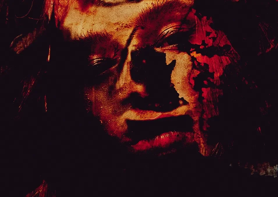 Digital Collage portrait Ölbild