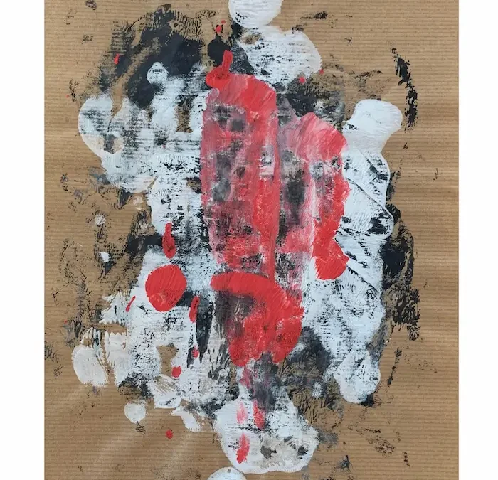 Painting broan papier